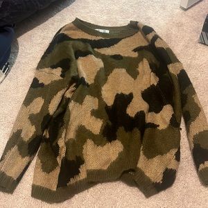 Camo sweater